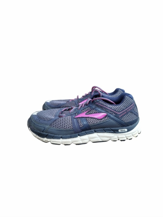 Brooks Shoes - Brooks Addiction 12 Athletic Run Walk Tennis Shoe Sneaker Pink Blue Women 9.5